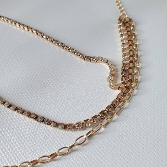 Multi Strand Layered Necklace - Picture 4 of 6